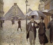 Gustave Caillebotte Rainy day in Paris oil painting artist